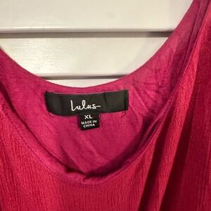 Lulus Lace Trim Pink Dress